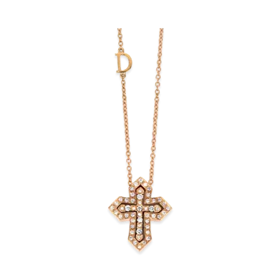 DAMIANI Women's Necklace Belle Epoque Crown "Pink Gold"
