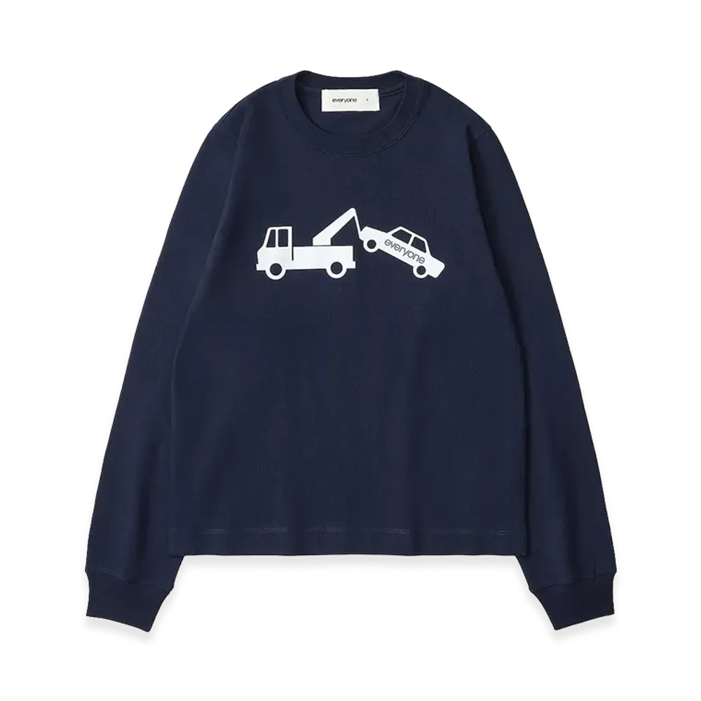 everyone Woman's Wrecker Long Sleeve Tee Shirt "Navy"