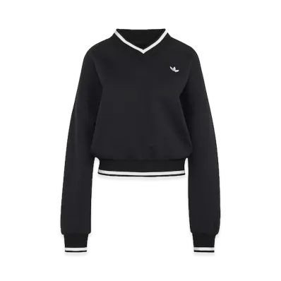 adidas Women's Engineer Rib Crew "Black/white"