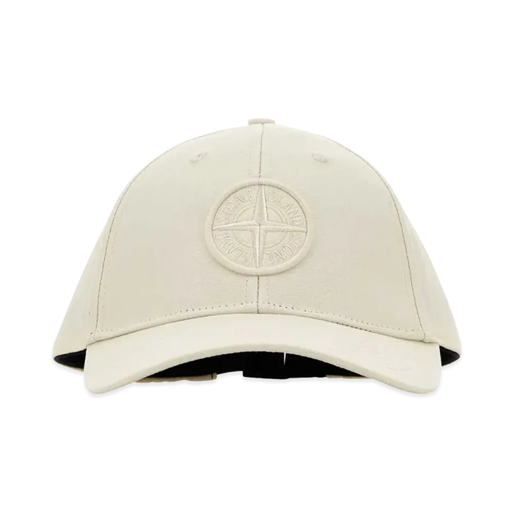 Stone Island Logo Baseball Cap "White"