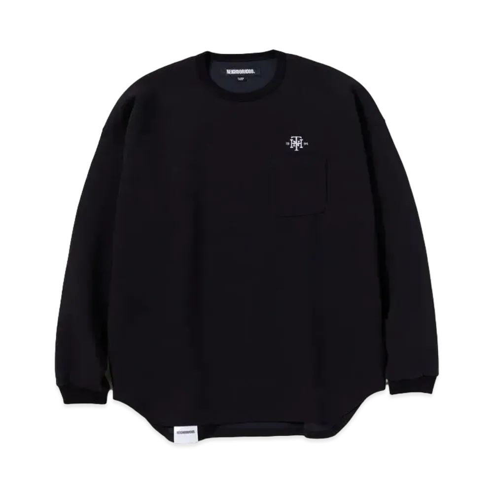 NEIGHBORHOOD Double Crewneck LS "Black"