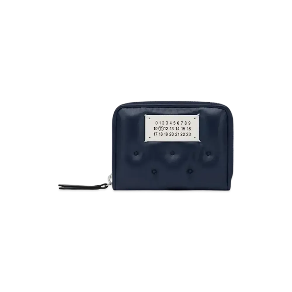 メゾンマルジェラ グラム スラム エンブロイダリー コインホルダー "ダークブルー" SA1VX0018P6434T6063