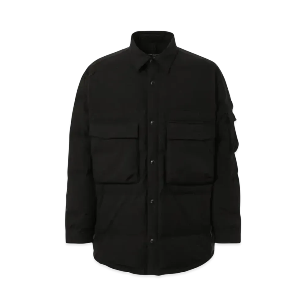 COMME des GARCONS HOMME 24FW Last Delivery Ester Taffeta x Nylon Lipcross Down Shirt "Black"