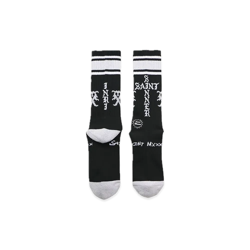 SAINT Mxxxxxx Socks Sinner "Black/Gray"