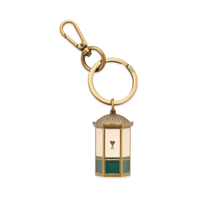 AMI PARIS Metal Ami De Coeur Kiosk Keyring "Gold"