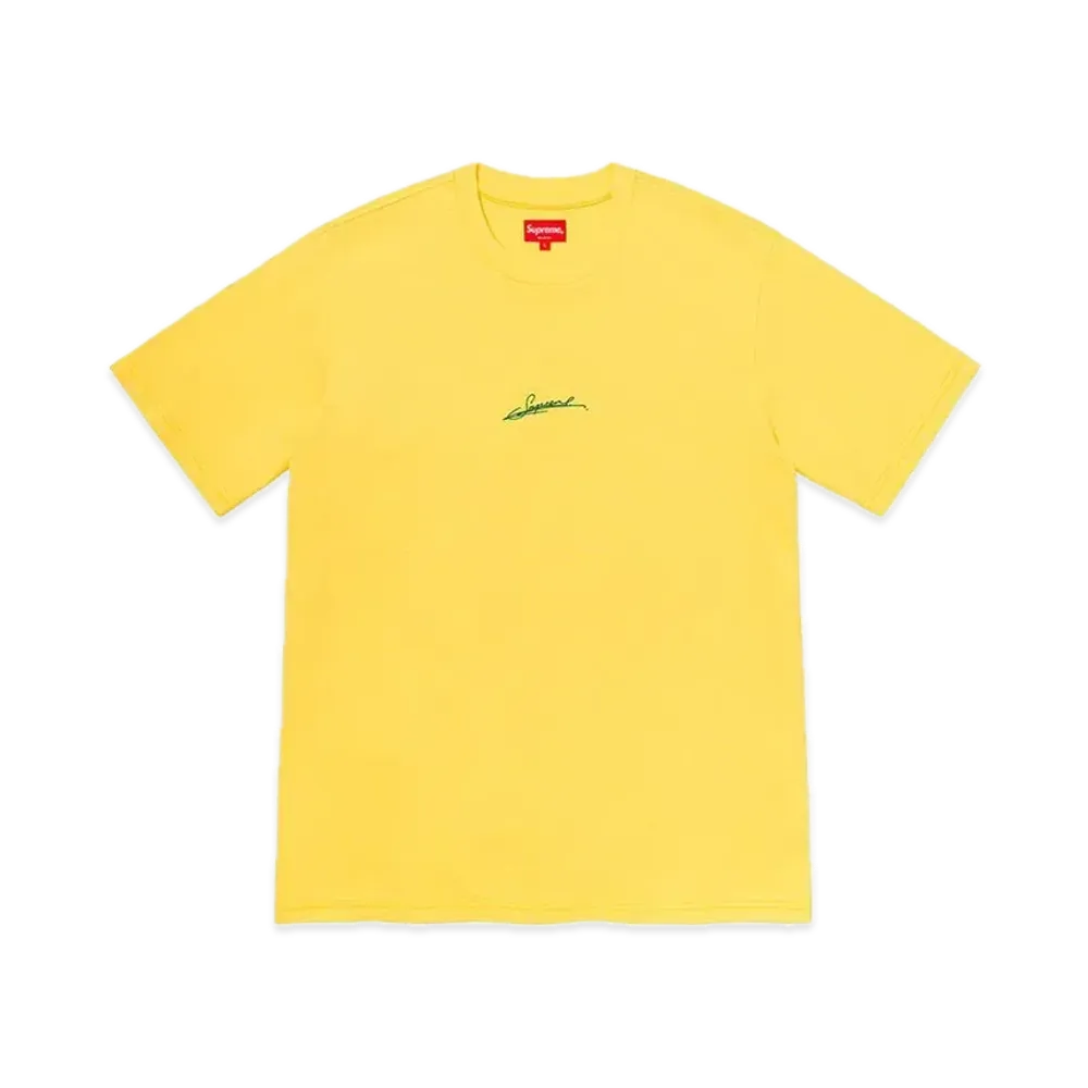 シュプリーム シグネチャー S/S トップ "イエロー"