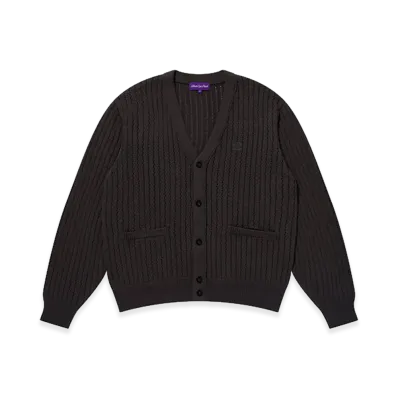 BlackEyePatch Monotone Small OG Cardigan "Black"