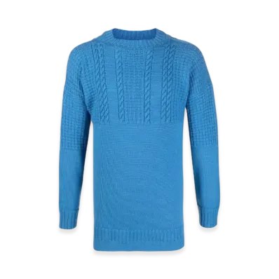 Maison Margiela Crewneck Wool Sweater "Blue"