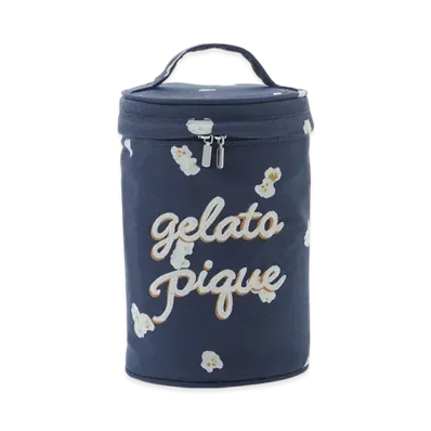 GELATO PIQUE Homme Popcorn Pattern Circle Bag "Navy"