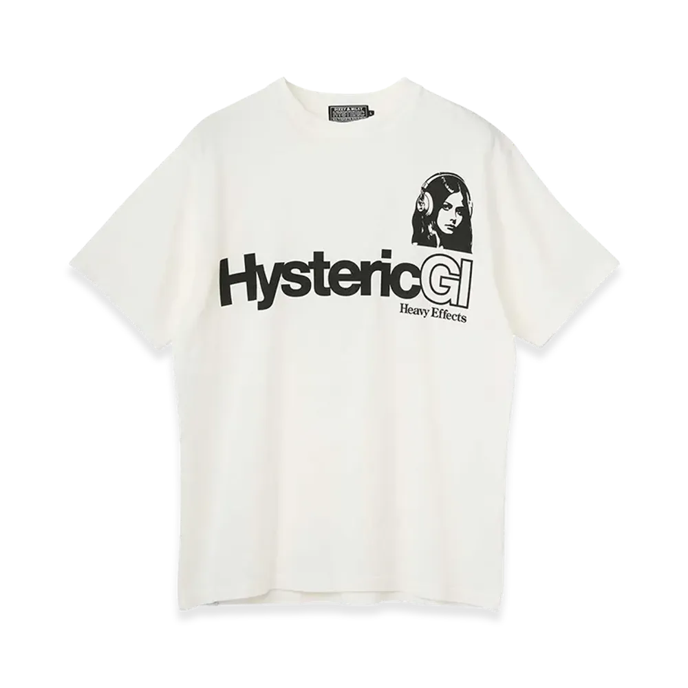 HYSTERIC GLAMOUR Heavy Effects Tee "White"