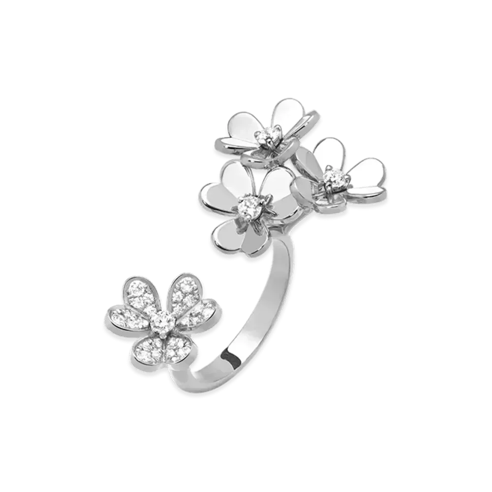 Van Cleef & Arpels Frivole Entre les Doigts ring "18K White gold/Diamond"