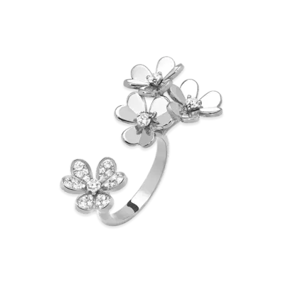 Van Cleef & Arpels Frivole Entre les Doigts ring "18K White gold/Diamond"