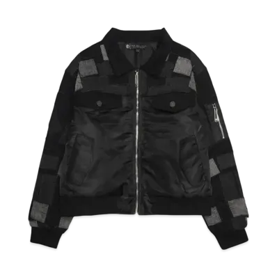 A GOOD BAD INFLUENCE Hand Patched Docking Jacket "BLACK"