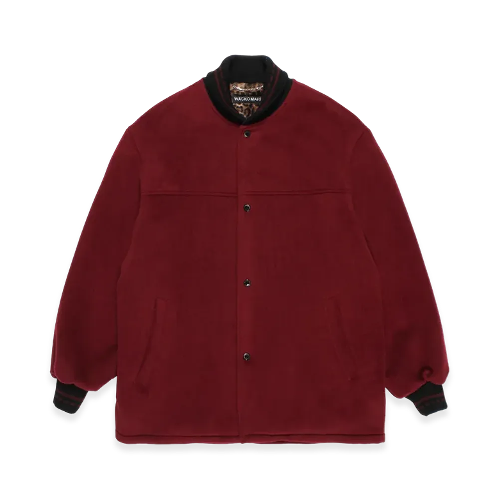 WACKO MARIA Wool Car Club Jacket "Dark Red"