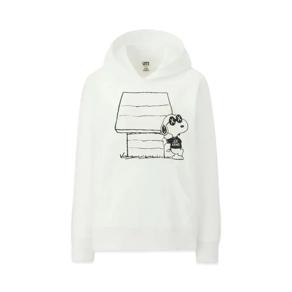 ユニクロ x カウズ x ピーナッツ ジョー カウズ ドッグハウス フーディー "ホワイト"