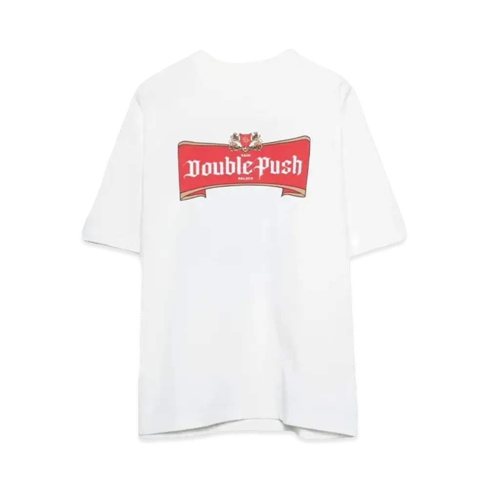 TAIN DOUBLE PUSH DRUNKER SHORT SLEEVE T-SHIRTS "WHITE"