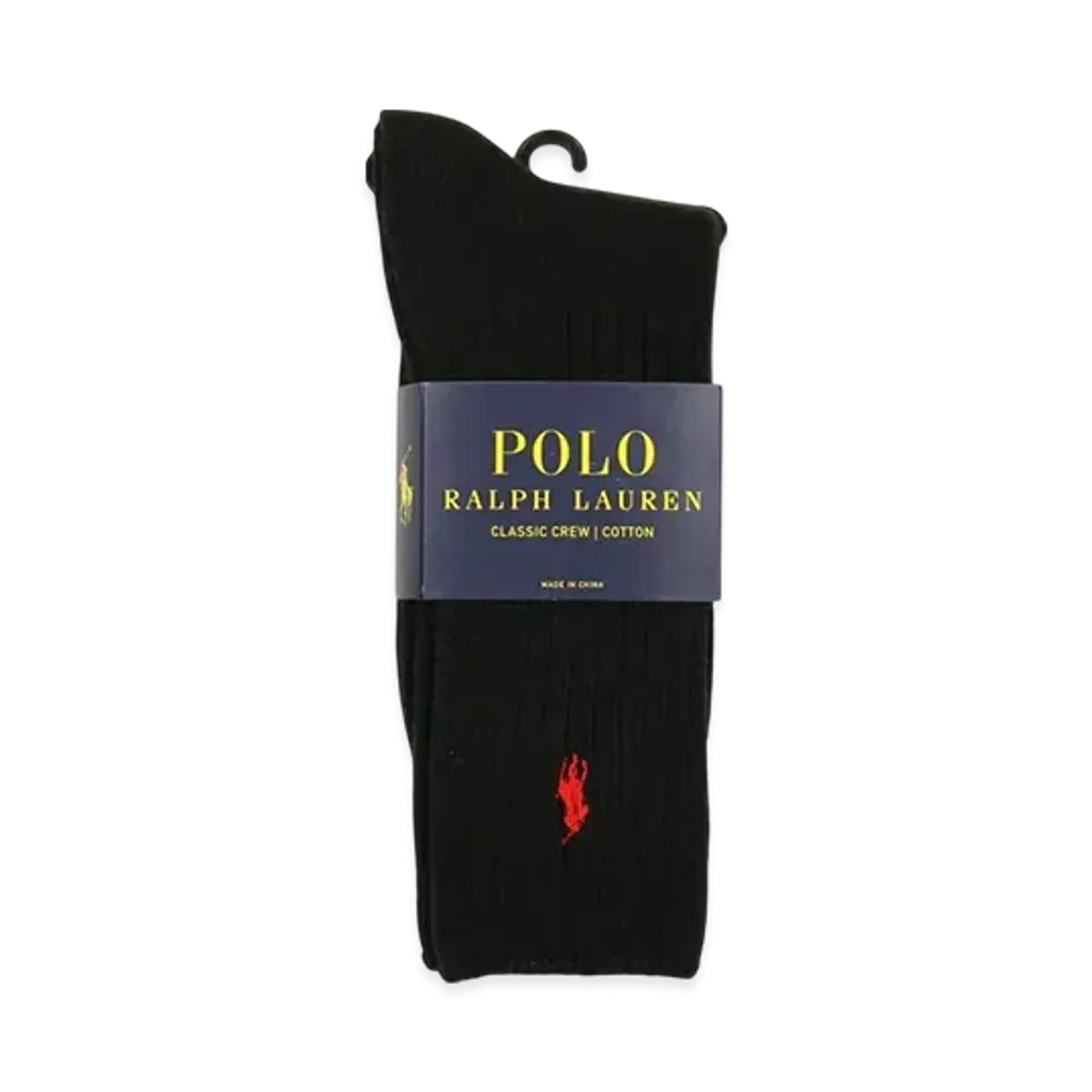 Polo Ralph Lauren Cotton Rib Single Sock "Black"
