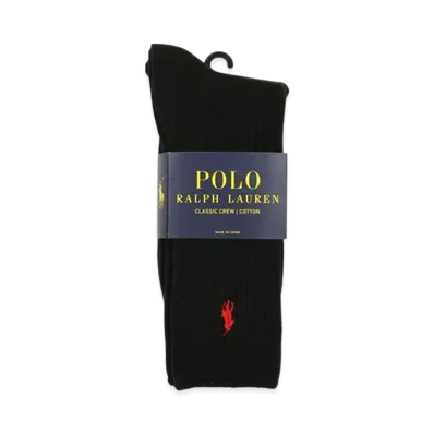 Polo Ralph Lauren Cotton Rib Single Sock "Black"