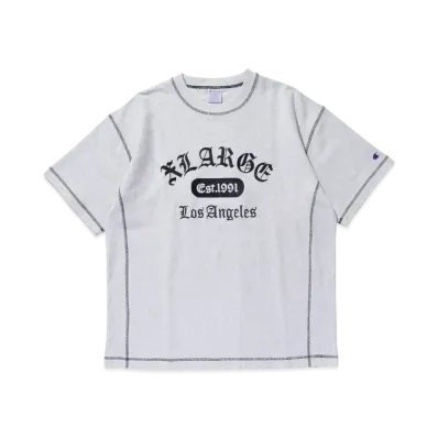 XLARGE x Champion Reverse Weave Stiched S/S Tee "Ash"