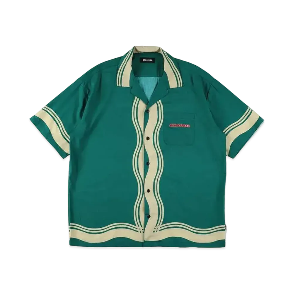 WIND AND SEA x U.F.O. Noodle Open Collar Shirt "Green"