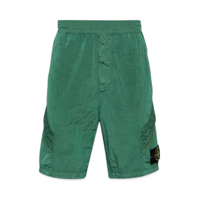 Stone Island L1719 Nylon Metal in Econyl Regenerated Nylon Comfort Fit Bermuda Shorts - 24SS "Light Green"