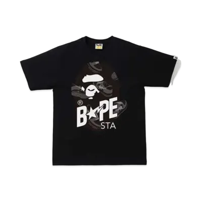 A BATHING APE RANDOM BAPE STA APE HEAD RELAXED TEE "Black"