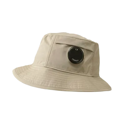 C.P. Company Chrome-R Bucket Hat "Vintage Khaki Beige"