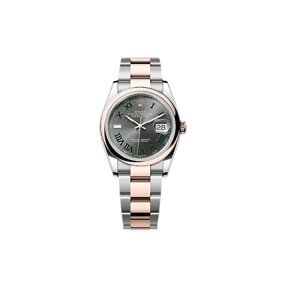ROLEX Datejust 36 Oystersteel & Ever Rose Gold "Grey"