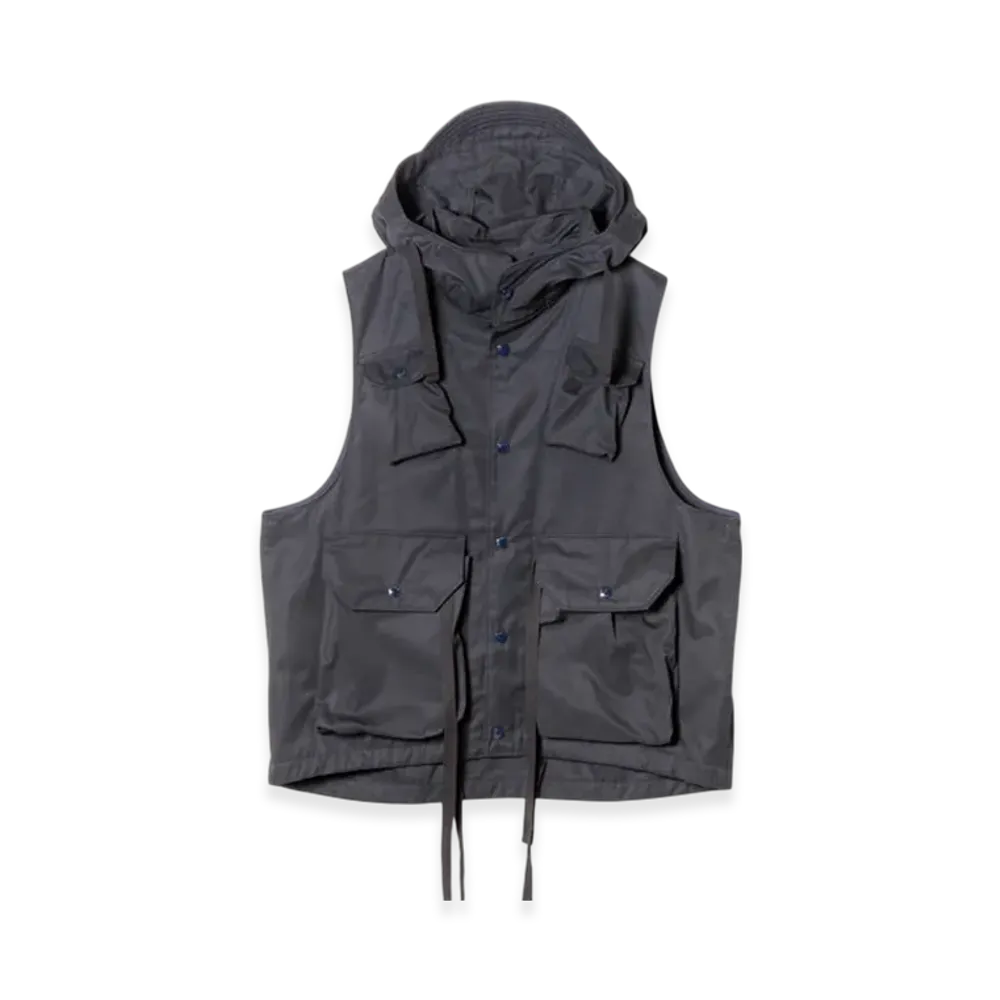 ENGINEERED GARMENTS Field Vest - Ventile Twill "Black"