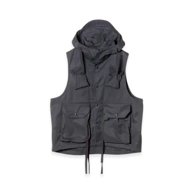 ENGINEERED GARMENTS Field Vest - Ventile Twill "Black"