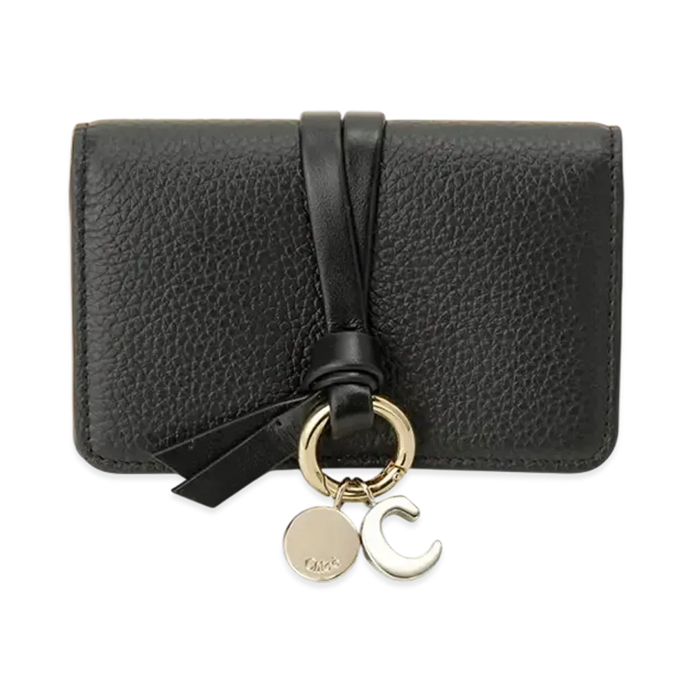 Chloe Alphabet Card Case "Black"
