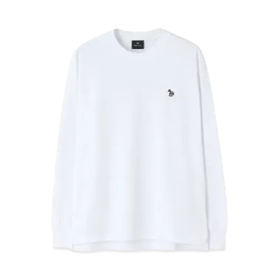 Paul Smith Sports Stripe Zebra One Point Long Sleeve T-Shirt "White"