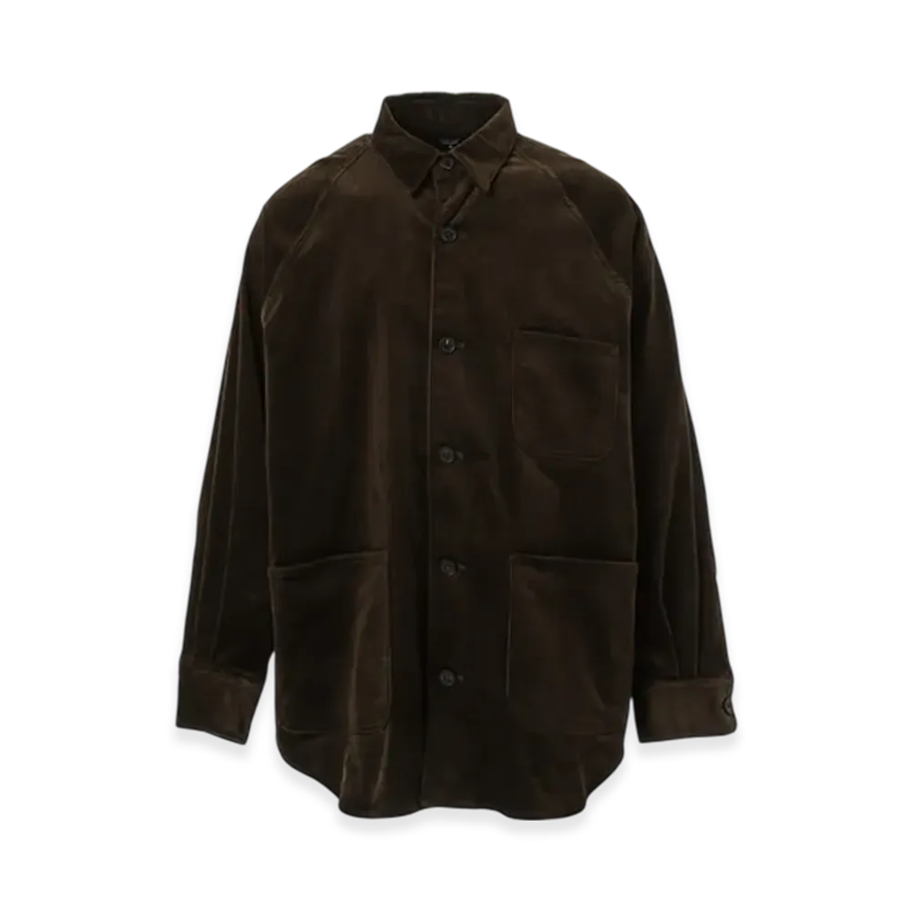 COMME des GARCONS HOMME Corduroy Raglan Shirt "Brown"