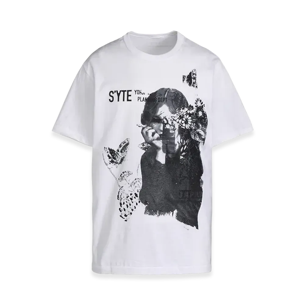 S'YTE Cigarettes And Butterflies Graphic T-Shirt "White"