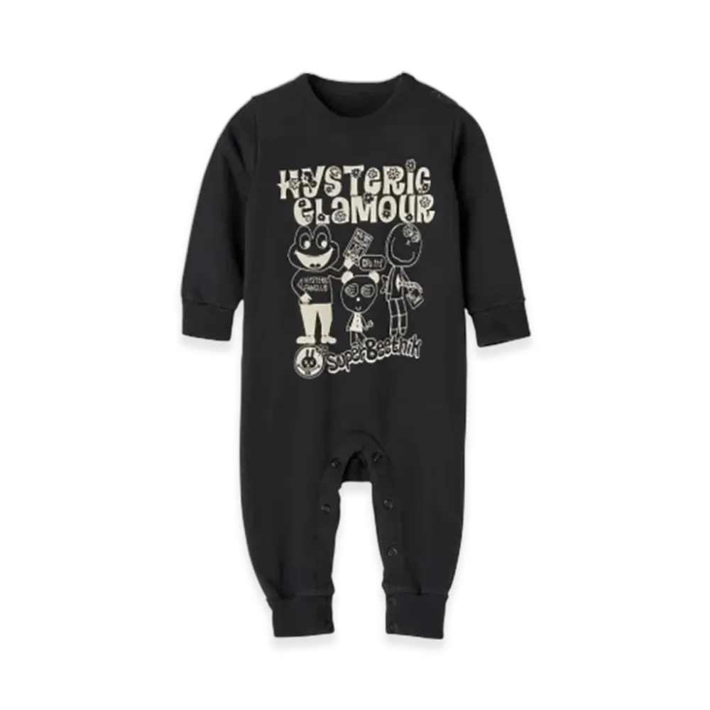 HYSTERIC GLAMOUR Super Beatnik Coveralls Kids "Black"