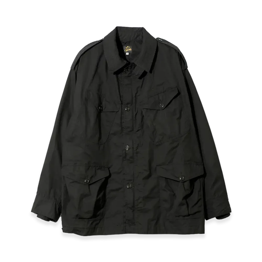NEEDLES Officer Coat - Cotton Weather Cloth "Black"
