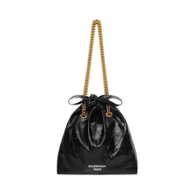 BALENCIAGA Crush Small Tote Bag "Black"