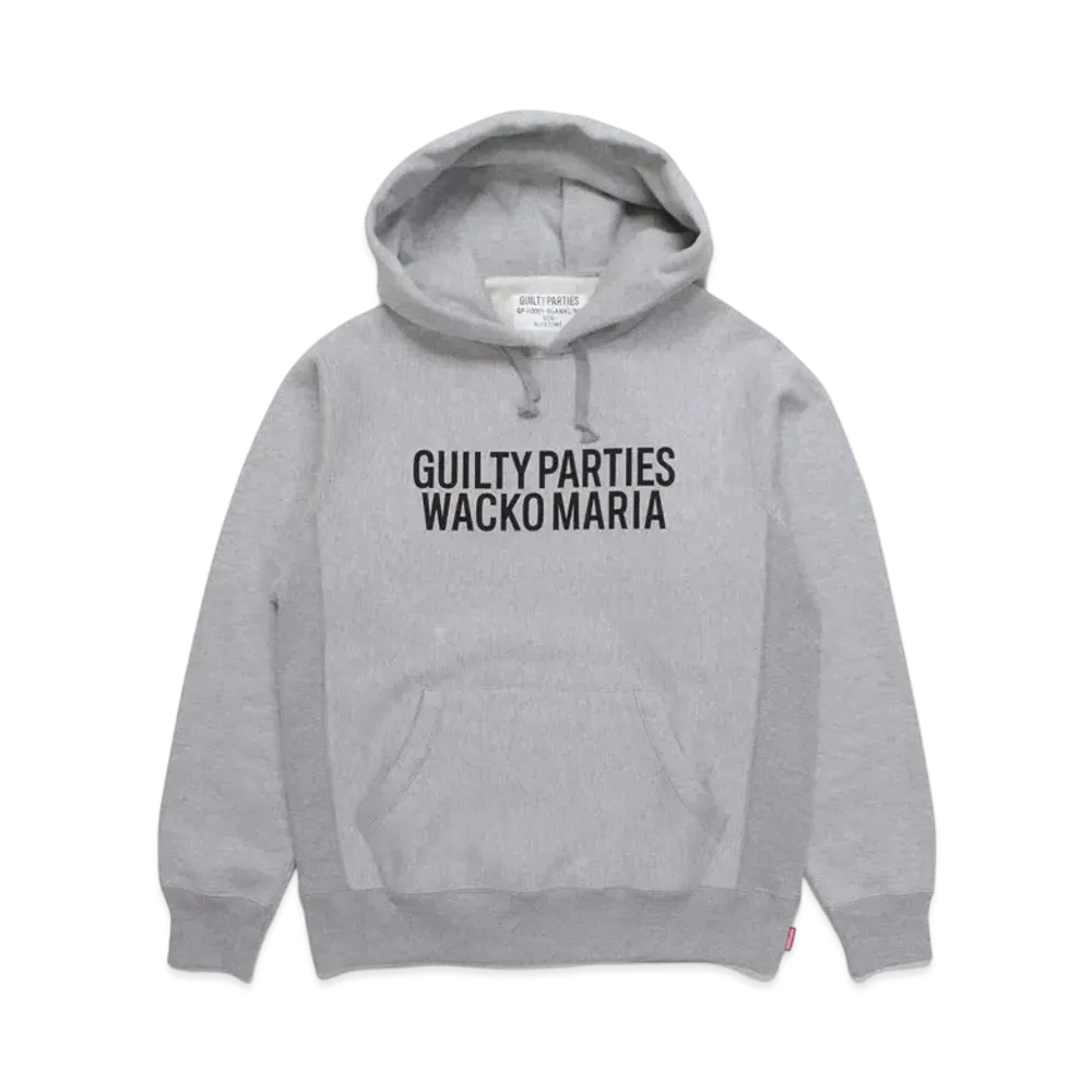 WACKO MARIA HEAVY WEIGHT PULL OVER HOODED SWEAT SHIRT "Gray"
