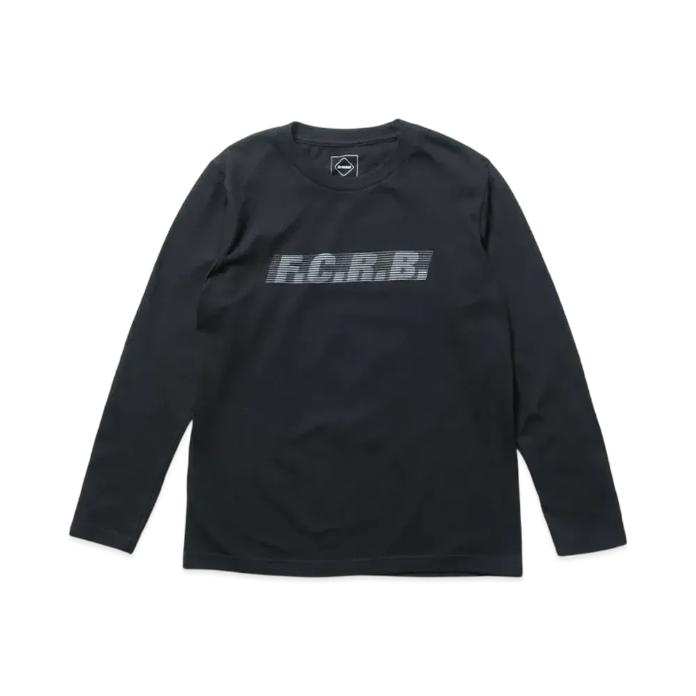 F.C.Real Bristol for Kids Effect Line Logo L/S Tee "Black"