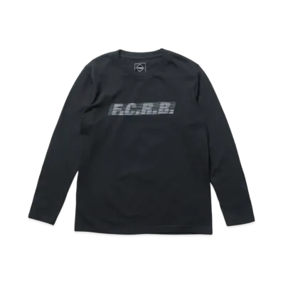 F.C.Real Bristol for Kids Effect Line Logo L/S Tee "Black"