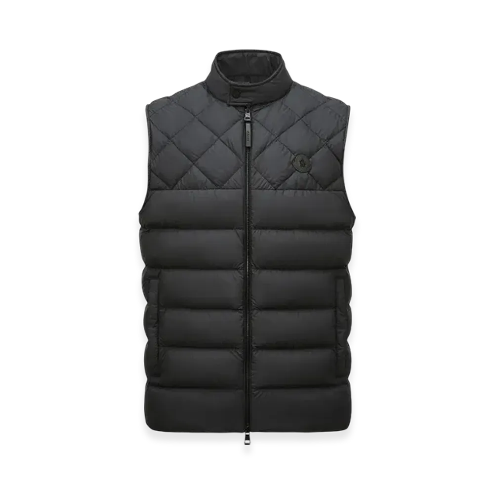 MONCLER Arcalod Diamond-Quilted Down Gilet "Black"