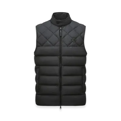 MONCLER Arcalod Diamond-Quilted Down Gilet "Black"