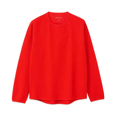 Goldwin Waffle Light Long Sleeve T-shirt (Unisex) "Lava Red"