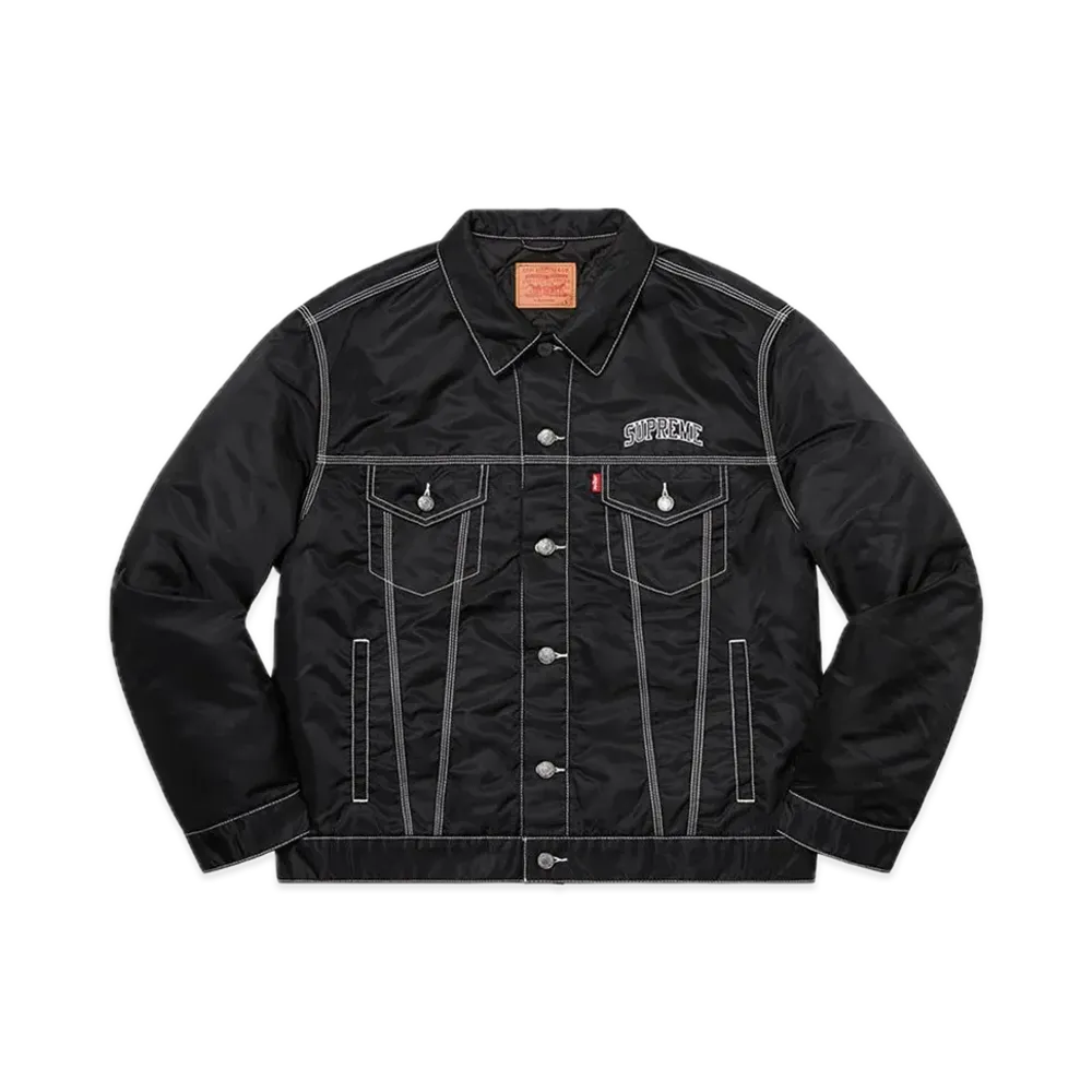 Supreme x Levi's Nylon Trucker Jacket "Black"