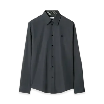 Burberry Slim Fit Cotton Shirt "Indigo"