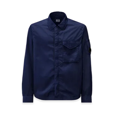 C.P. Company Chrome-R Zipped Lens Overshirt "Blueprint"
