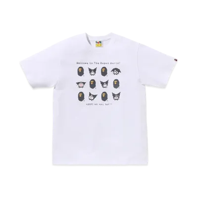 A BATHING APE x Kuromi Kids Tee "White"