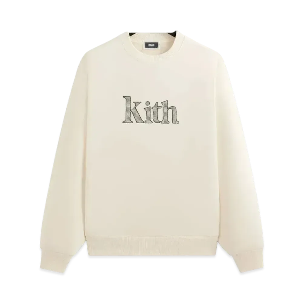 Kith Serif Nelson Crewneck "Sandrift"