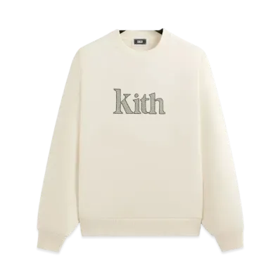 Kith Serif Nelson Crewneck "Sandrift"