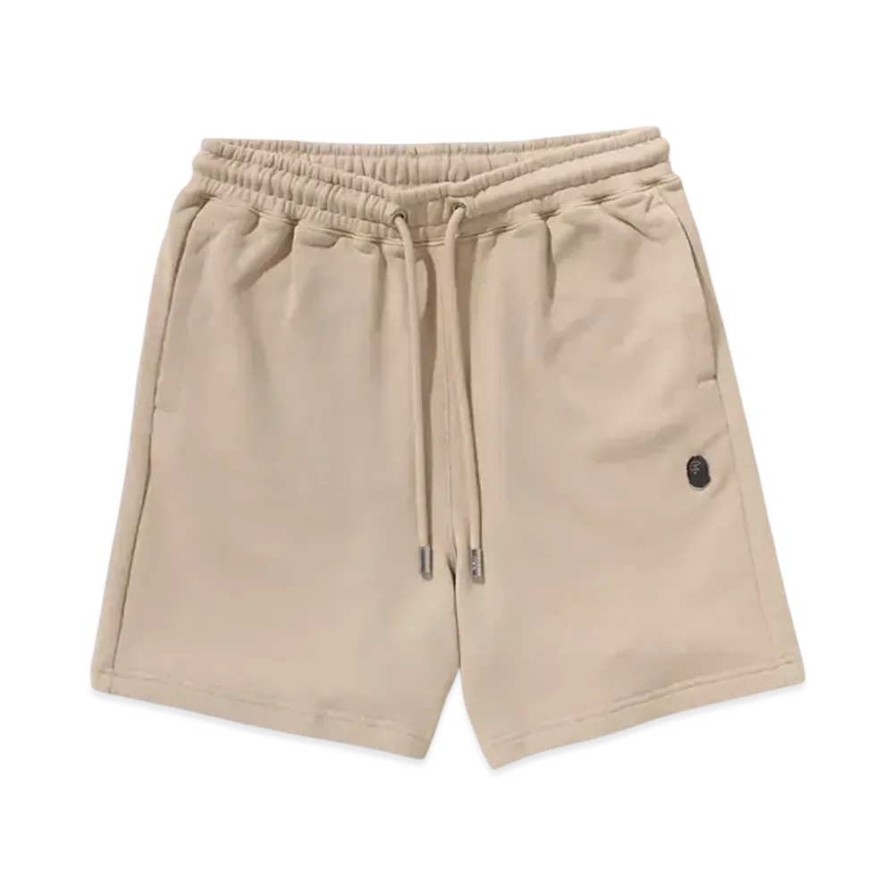 A BATHING APE One Point Relaxed Fit Sweat Shorts "Beige"